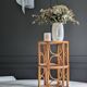 Plant stand, vintage side table, 1970s bamboo.