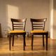 Pair of dining chairs by INTERIER n. p. Praha, wooden dining seating, 1974