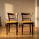 Pair of dining chairs by INTERIER n. p. Praha, wooden dining seating, 1974