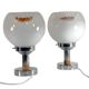 Paire de lampes de table grands globes Murano 70’