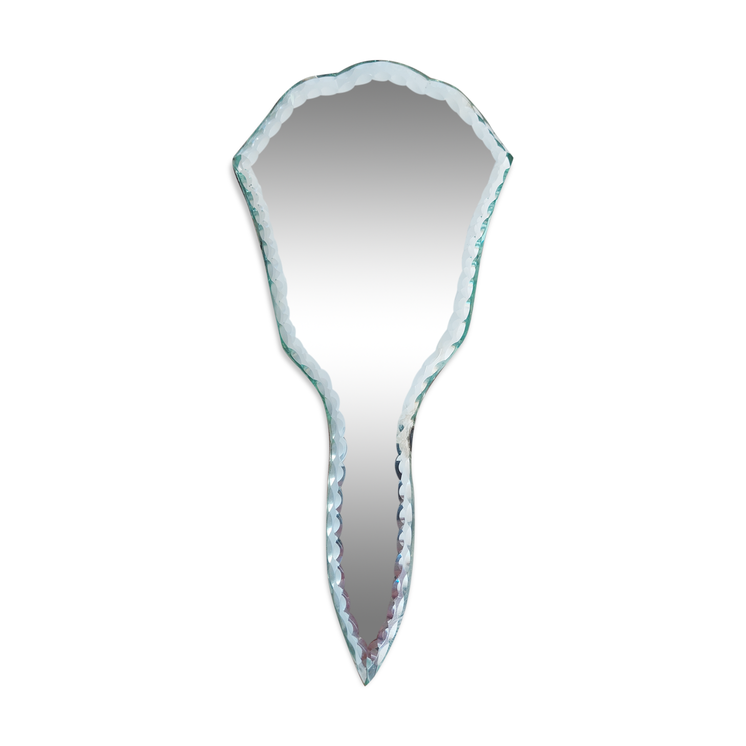 Antique hand mirror 10x21cm