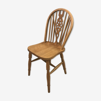 Chair Windsor Wheelback vintage solid wood
