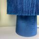 Blue velvet lamps