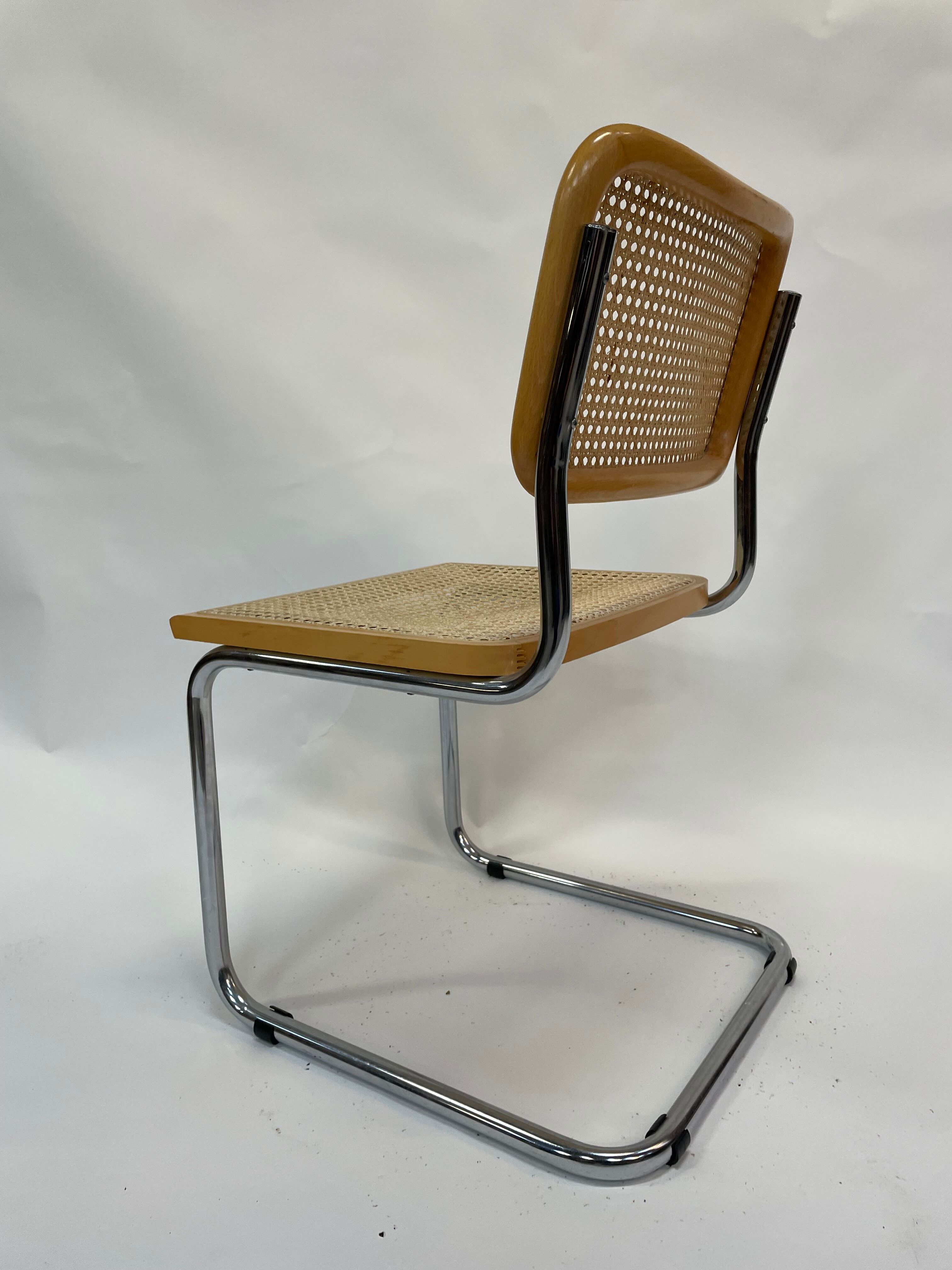 Cesca design chair b32 model in chrome