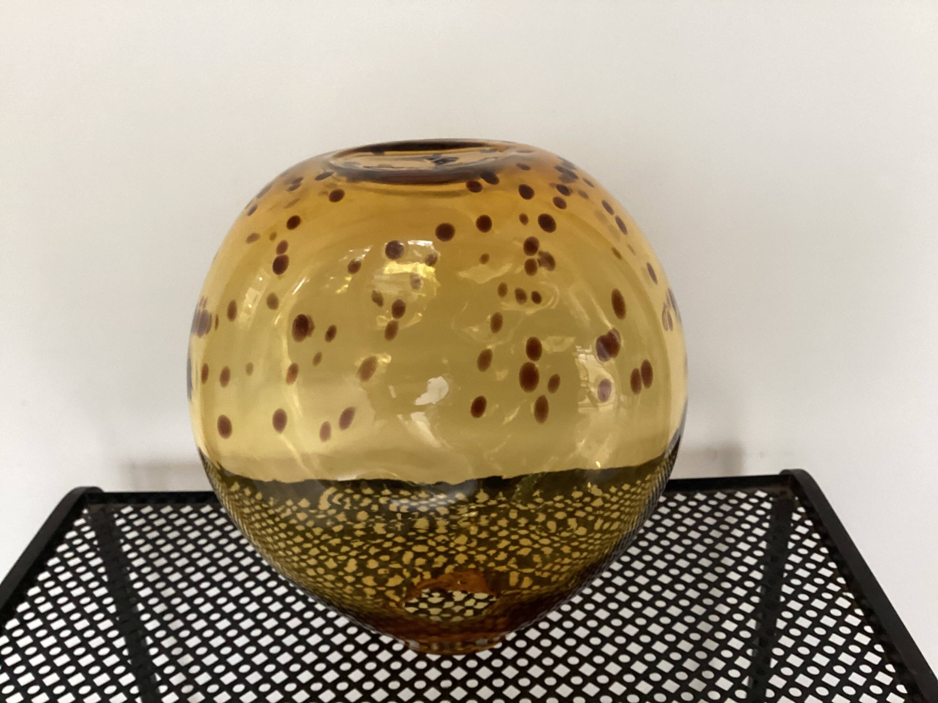 Blown glass vase