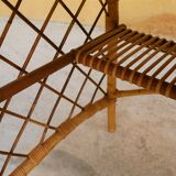 Rattan desk by Louis Sognot, 1950