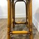 Rattan and cane stool, seaside spirit, mid-20th century.