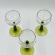 Lot de 3 verres à vin Roemer lisses