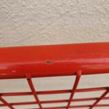 Red mesh folding chair Taulin 80s