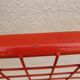 Red mesh folding chair Taulin 80s