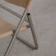 Niels Gammelgaard 'Cox' Folding Linen Mid-Century Chrome Lounge Chair