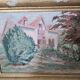 Oil painting on hardboard - Bourgeois house Signed Henri (Missing)