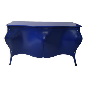 buffet laqué bleu Majorelle