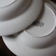 Lot 6 hollow plates Digoin Sarreguemines stripes colors