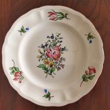 5 assiettes à cake "Réverbère fin" KG Lunéville