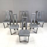 Italian Model Regia Dining Chairs by Antonello Mosca for Ycami, 1980s, Set of 6