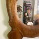 Polymorphic mirror in vintage wood