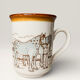 4 Mugs Staffordshire Tableware scènes Rurales Anglaises