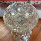 Antique pair of glass candlesticks by MEISENTHAL, marine model