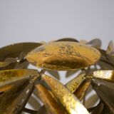 Lampe palmier dorée or