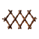 Folding wall coat rack XIXth