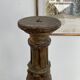 Candle picnic gilded and carved wood tripod feet, eighteenth century