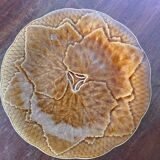 Gien primefleur brown slip plate