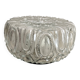 Vintage round molded glass ceiling light