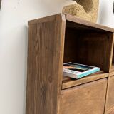 Meuble de métier ancien à 24 casiers