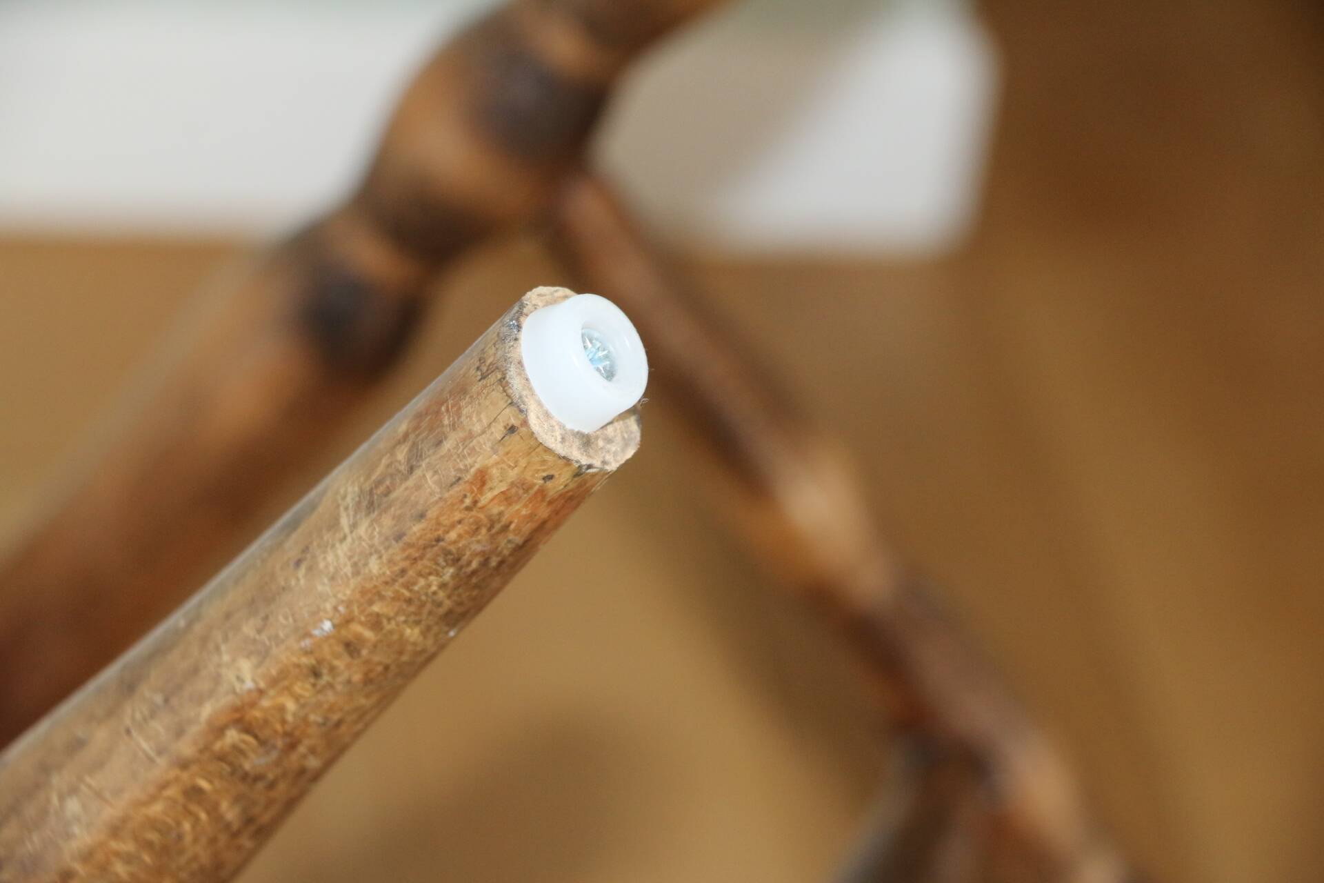 3 BAUMANN Tacoma chairs black faux leather dark beech