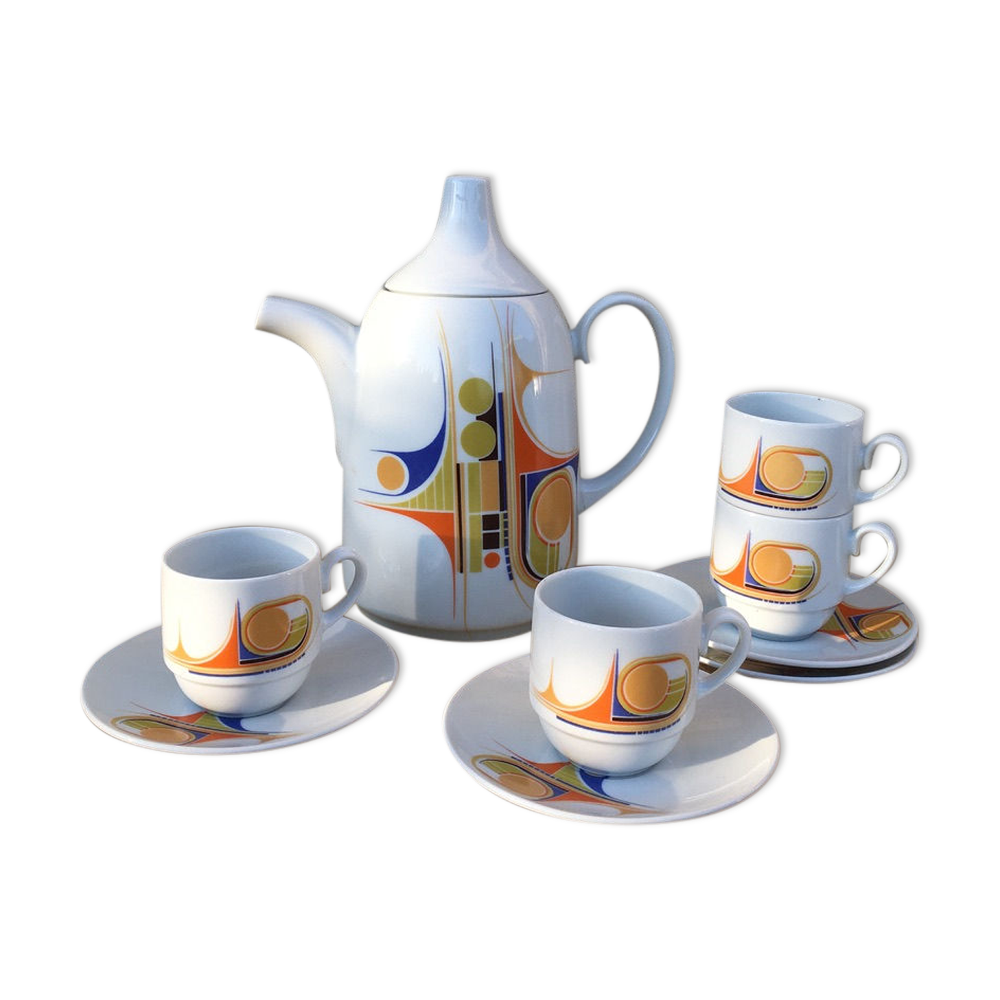 Porcelain coffee service "ANCAP" made in Italy
