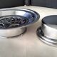 Large butter dish type "Coquillor" in stainless steel