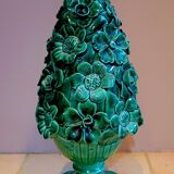 Vintage Flora Manises lamp in ceramic from the 1950s.