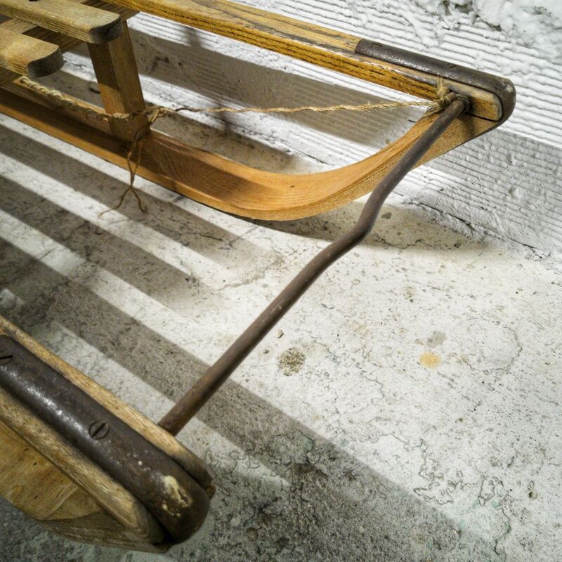Old wooden sledge