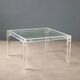 Table basse en plexiglas