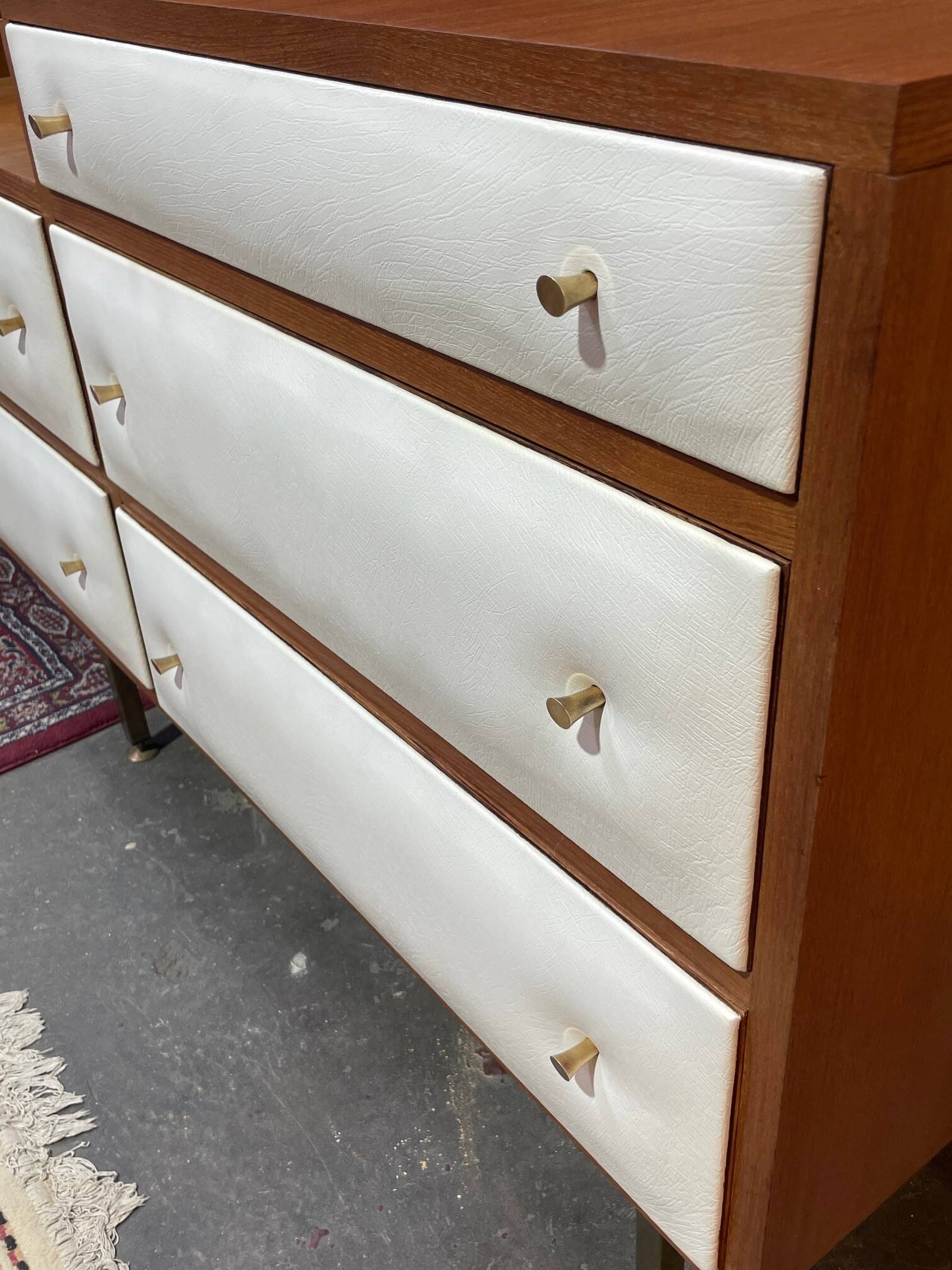 Vintage teak enfilade by Roger Landault for Regy, 1960s.