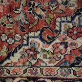 Traditional persian area rug handwoven red wool carpet rug- 130x220cm