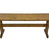 Vintage Scandinavian modern pinewood bench from the 1960's
