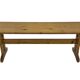 Vintage Scandinavian modern pinewood bench from the 1960's