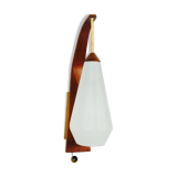 Mid century teak wall lamp, 1960s