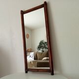 Vintage bamboo and rattan mirror from the 60s/70s.