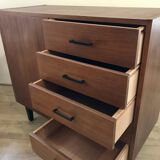 Vintage storage unit 1 door 5 drawers
