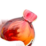 Pair of Sommerso Flower Vases in Cut Glass - Murano 1960