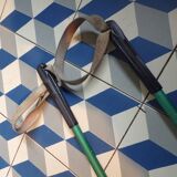 Pair of old ski poles