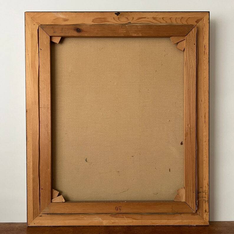 Peinture à l'huile hollandaise vintage « Vieil homme »