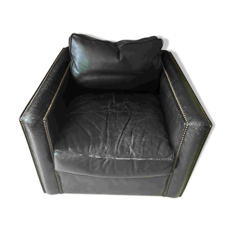 Fauteuil club en cuir Ralph Lauren