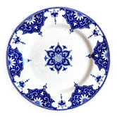 Lunéville flat plate in iron earth, "Alexandra" service