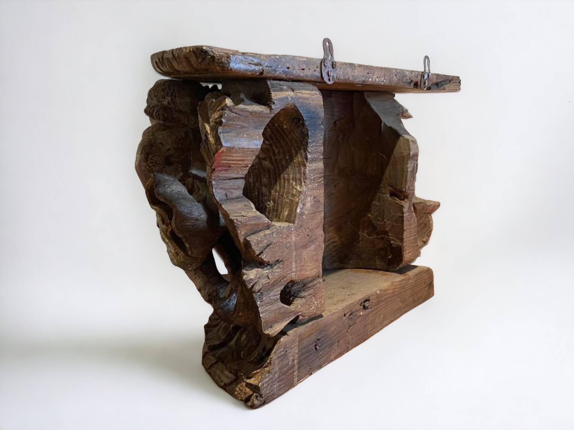 Baroque carved wooden pedestal or corbel, 17th/18th century