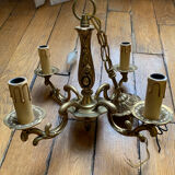 Gilded bronze chandelier