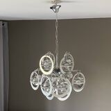 Sputnik Saturn pendant light. 1970. Space Age. Italy.